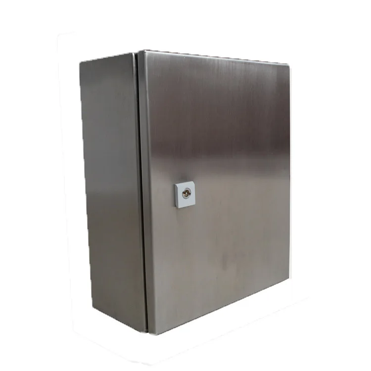 IP66 304 Stainless Steel Waterproof Enclosures  Electrical metal distribution box with hinge and reserved hole