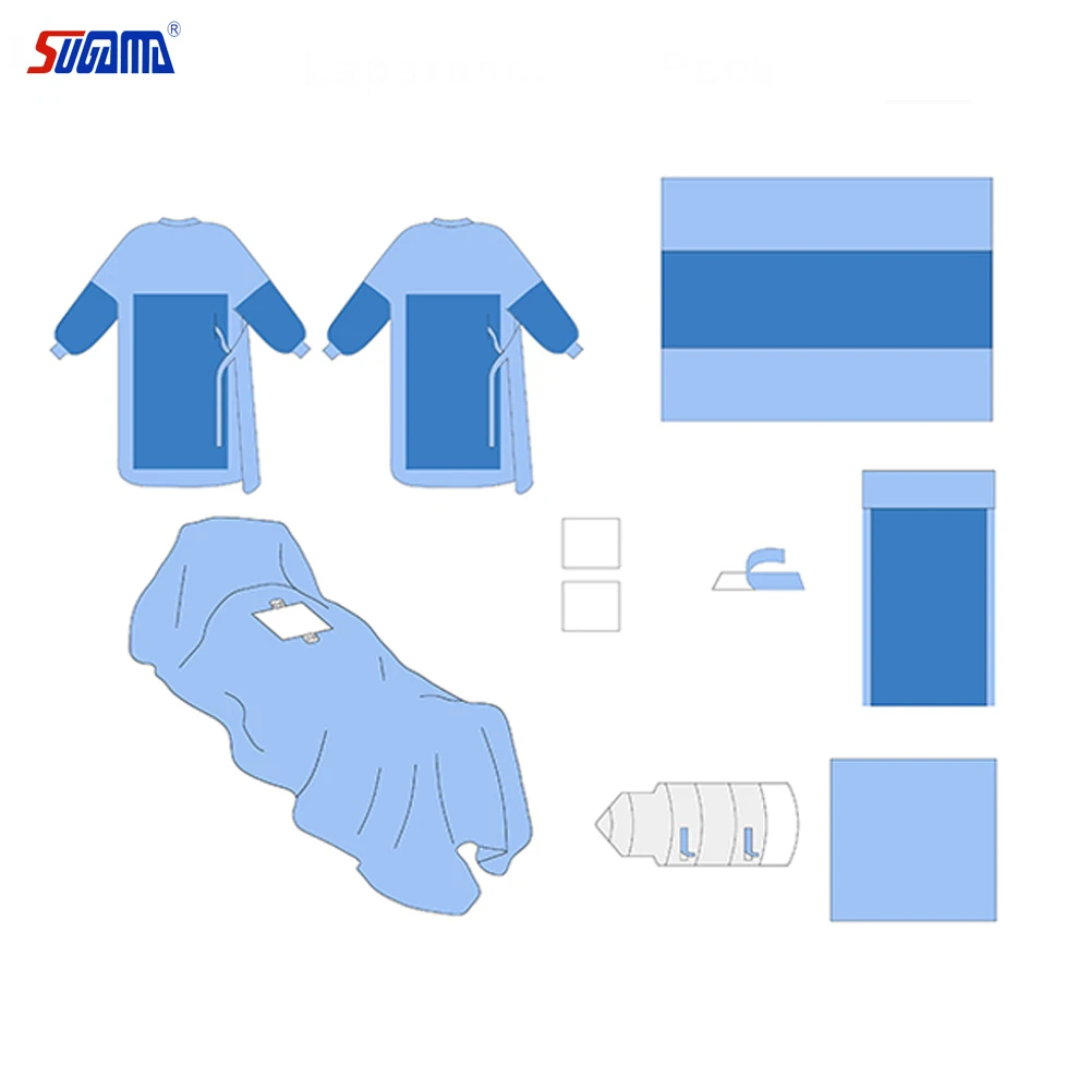 good quality medical surgical drape laparotomy pack