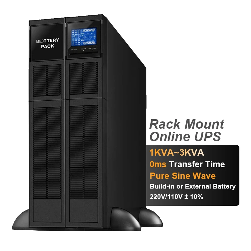 Cwups 1000VA 800 Вт чистый синусоидальный источник питания онлайн 110 В 220 стойка крепление Аудио Видео ИБП для лифтов