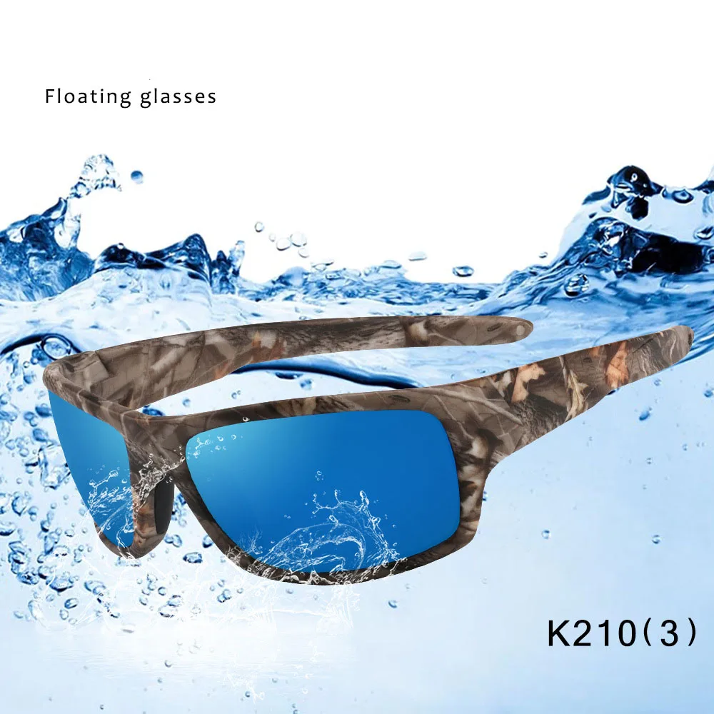 2024 Custom Sport Eyewear High Quality Floating Sunglasses Outdoor Retro New Camouflage Rayed Sun Gla Fishing Polarize Glasses