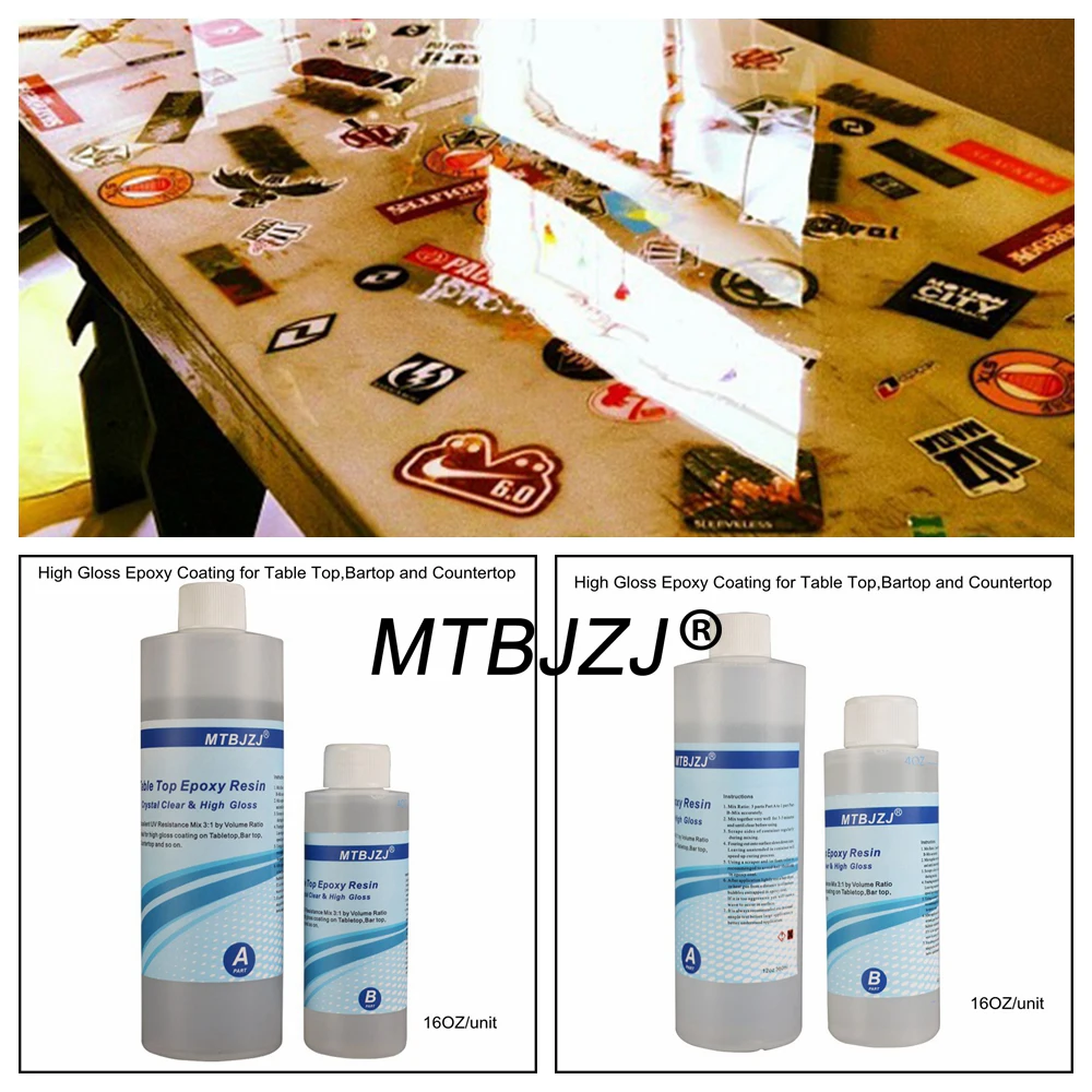 
Non Toxic Yellowing Bar Top Epoxy Resin 16 oz Kit 