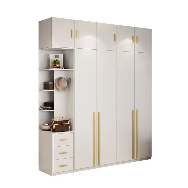ULT-YJ-90  Modern  bedroom wardrobe designs  luxury  apartment cabinet rental room storage customized wardrobes