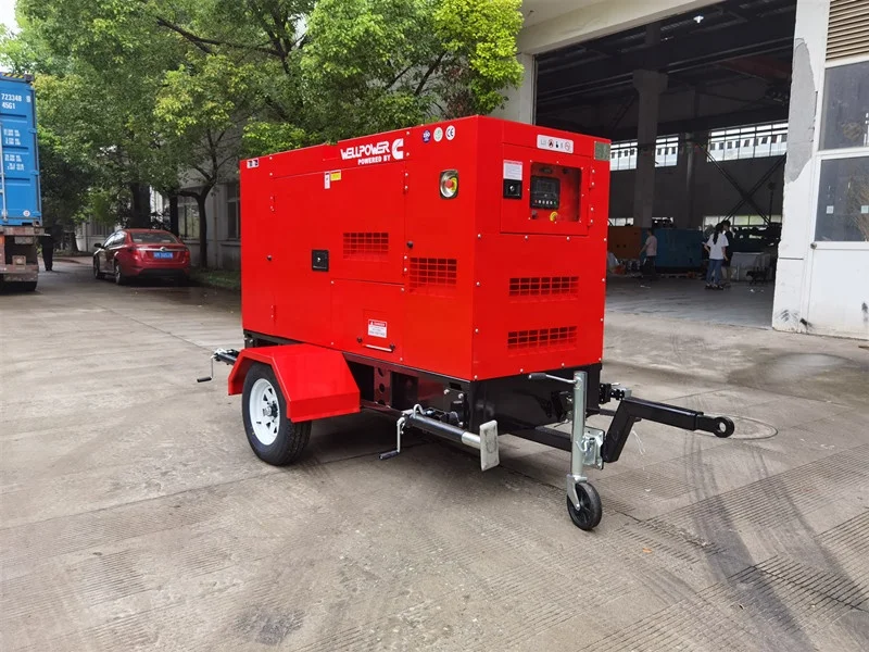 New trailer type 20kw home use water cooled diesel generator with Yangchai engine WP2.5D22E2