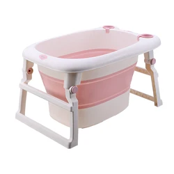 Good quality portable foldable baby bathtub, plastic infant bath tub for kids