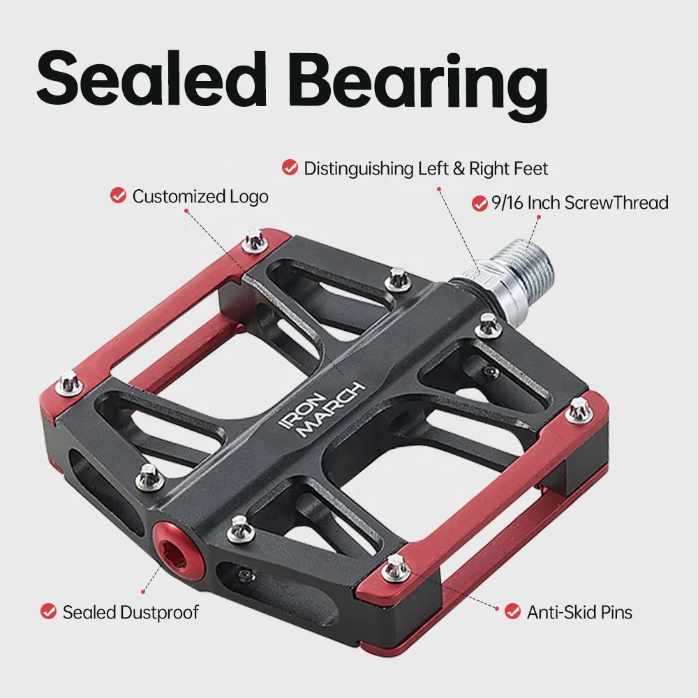 ALNC-5056 High Strength 3 Bearings Road / MTB / BMX / E-Bike Custom Pedal 2023 New CNC Bike Pedal Durable Bicycle Pedals