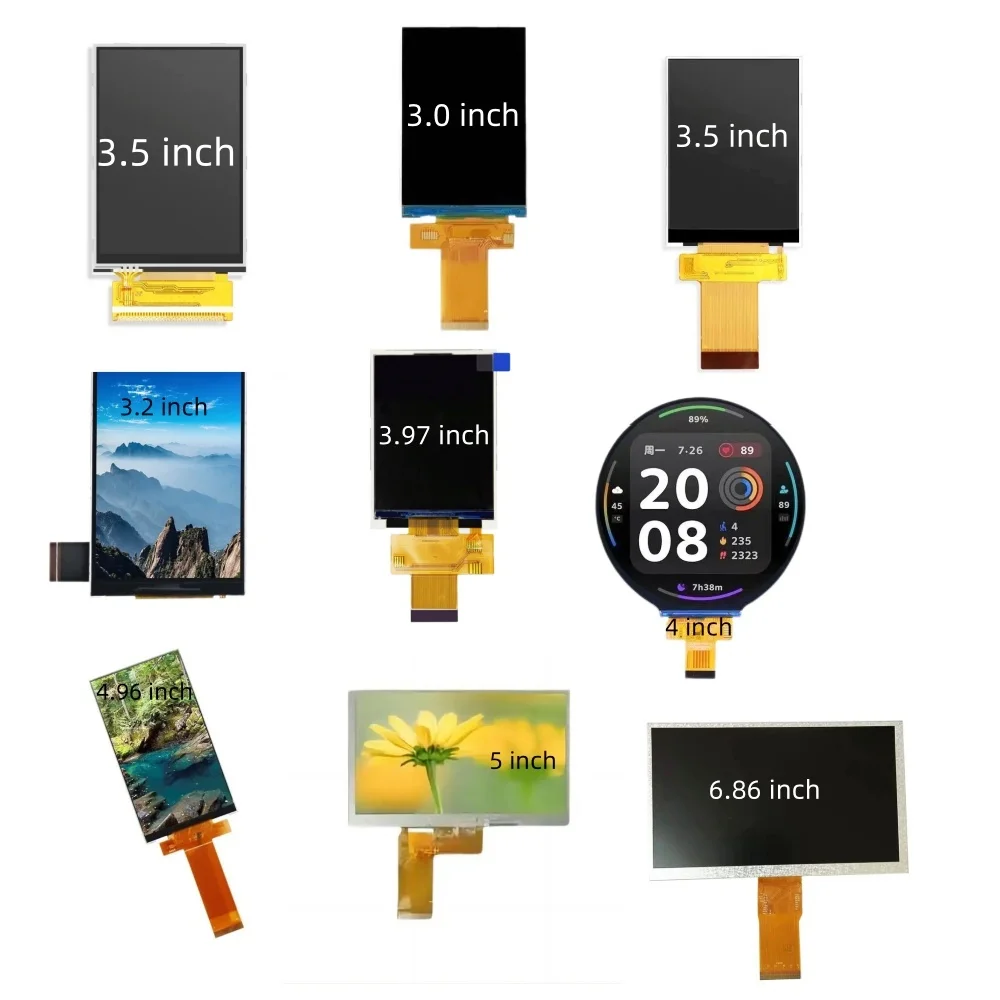5-inch TFT LCD display screen with 800 * 480 resolution, square LCD touchable LCD display module