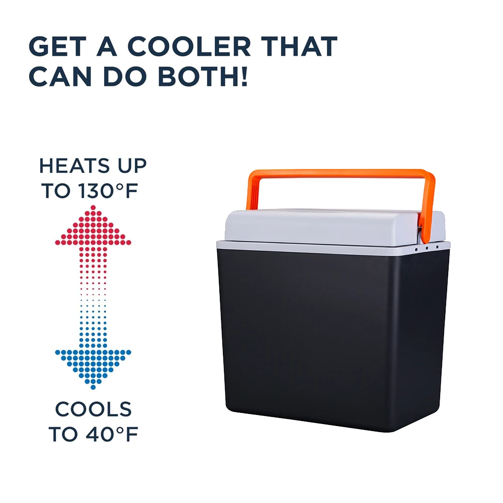 20l Portable Car Fridge Cooling Heating Quiet Energy Saving Dual Use For Camping And Home Use