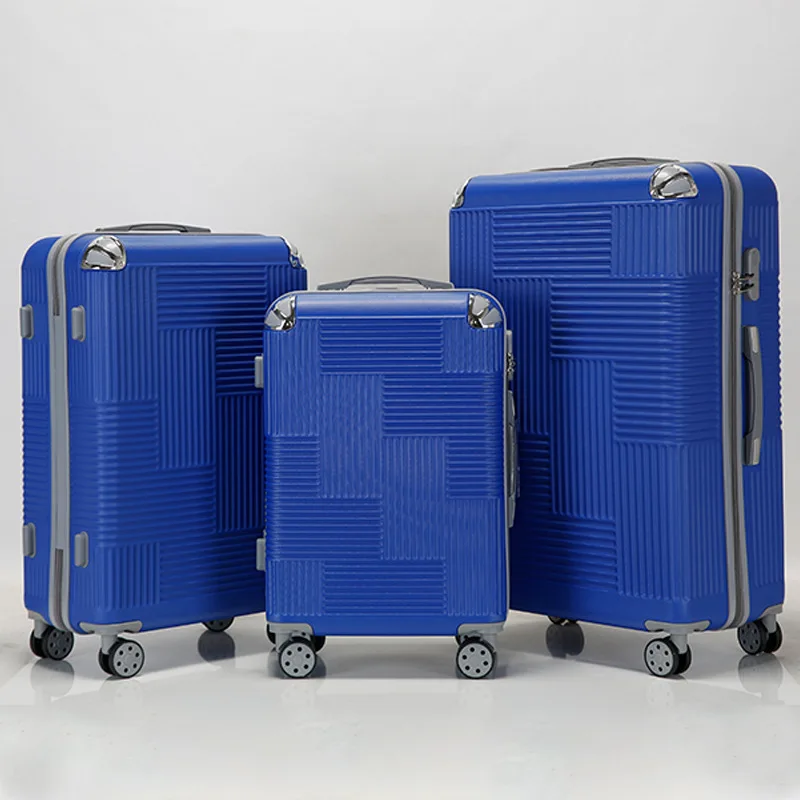 Carry-on suitcase 12pcs in 1 set semi-finished luggage set A hard shell suitcase 4 wheels cheap price trolley ABS PC luggage set