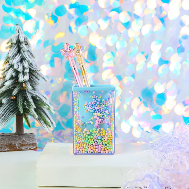 transparent penholder New department store student pen holder multi-functional pen holder