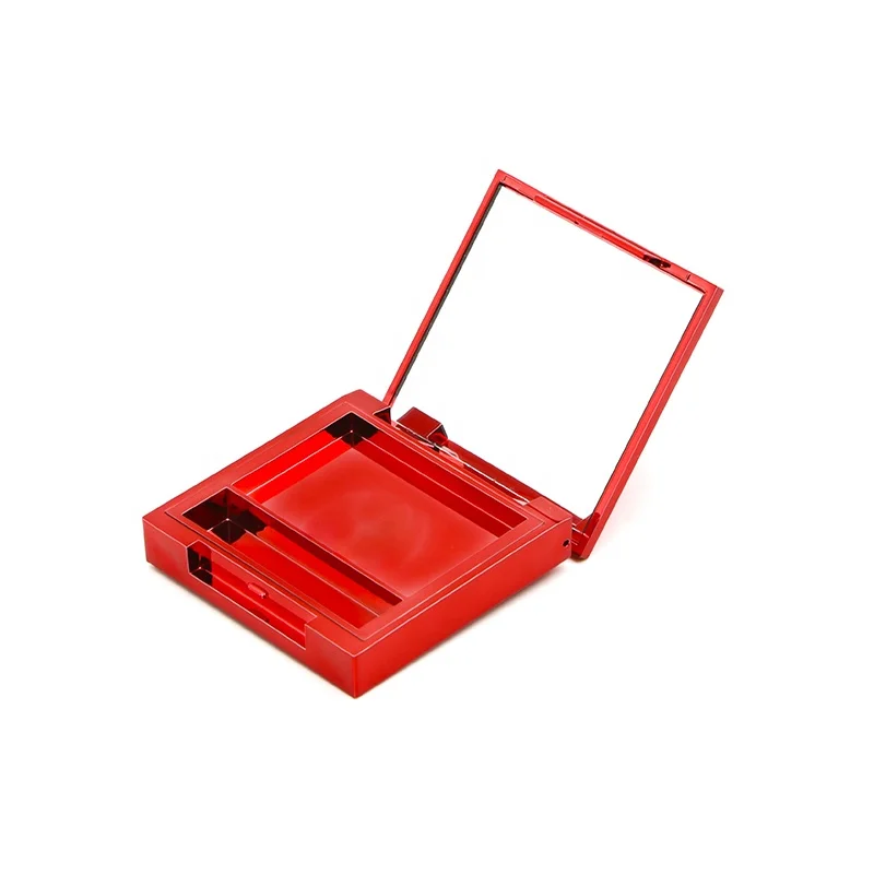 Square Flap Empty Eyeshadow Palette Plastic Cosmetic Blush Concealer Eyeshadow Empty Palette Case