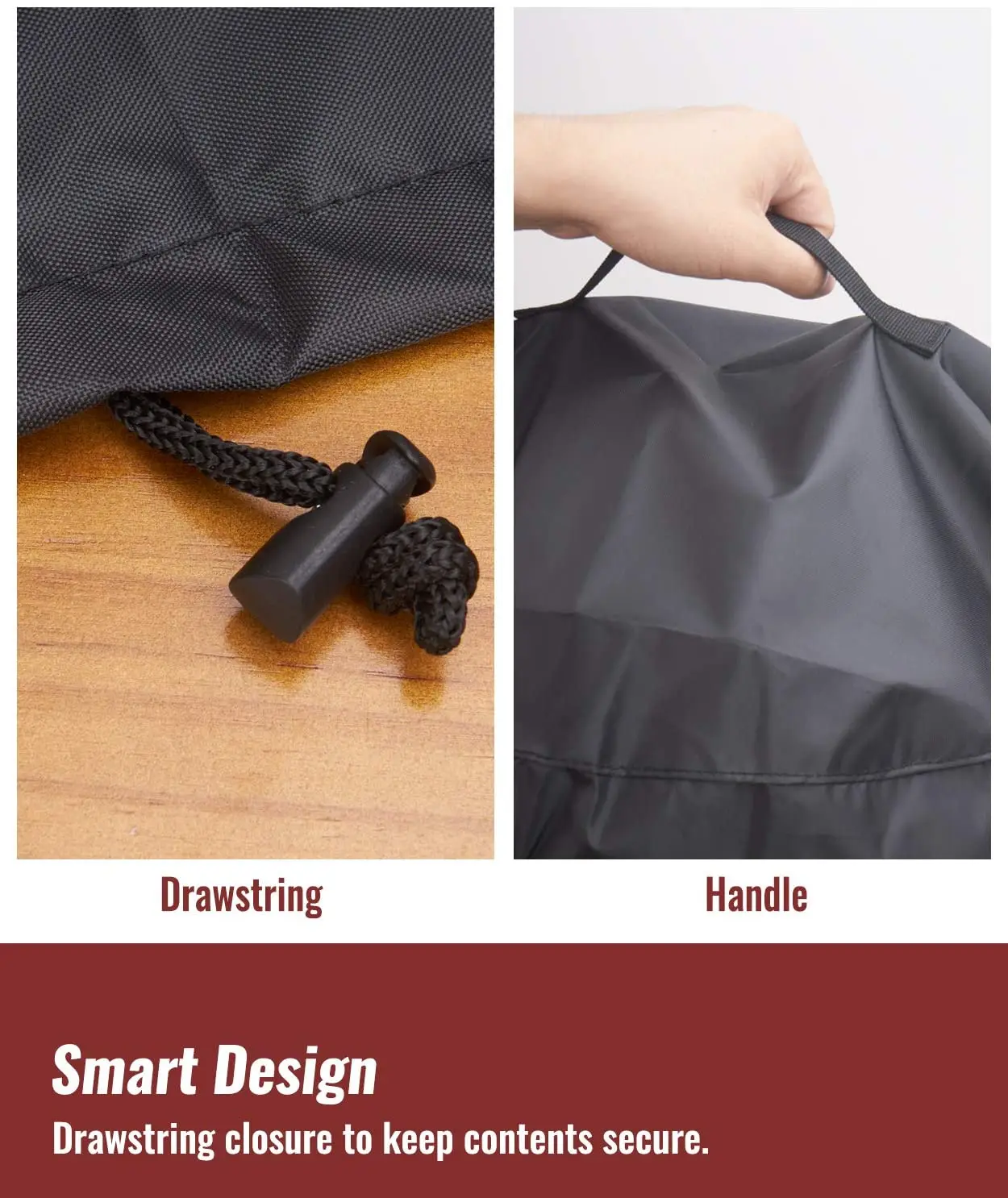 Hot Sale 420D Oxford 19.2*17.6in All Weather Resistant Small Round Grill Cover