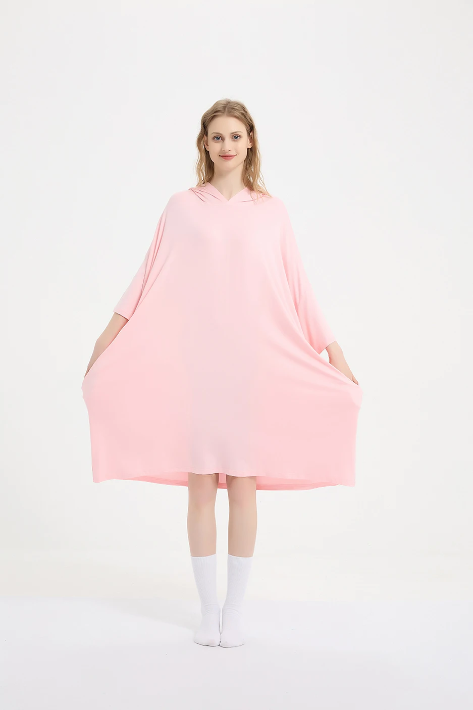 Nightgowns Short Sleeve Nightshirts Cartoon Printed Sleepwear Soft Sleep Shirts Casual Big Size Hood Sleep Dress for Women