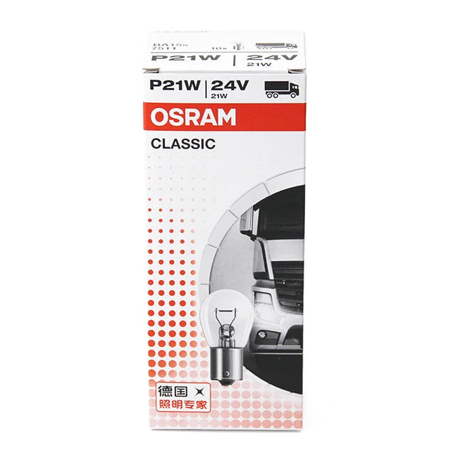 Osram 7511 P21W 24V 21W BA15s Made in Thailand Halogen bulb