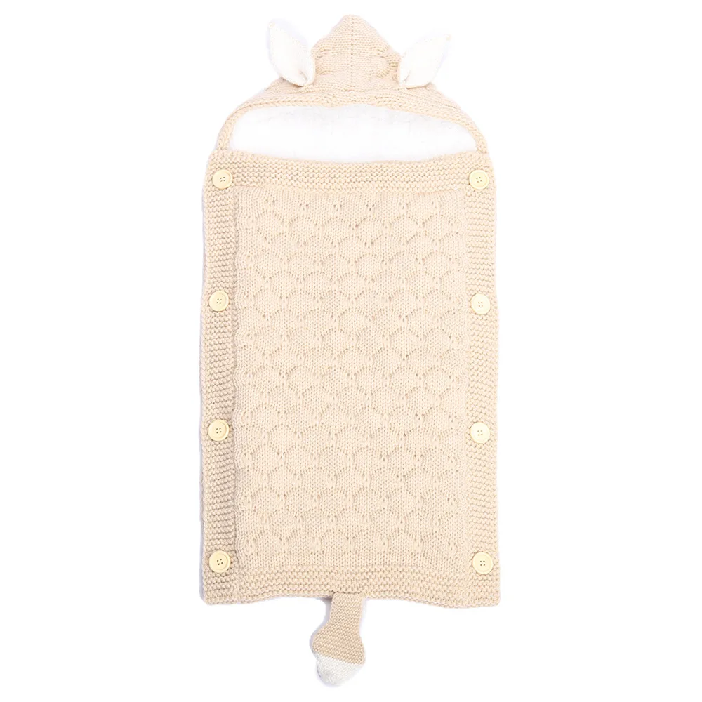 newborn 0-2 years old knitwear infant knitted cute cotton blanket baby custom floral blanket wholesale