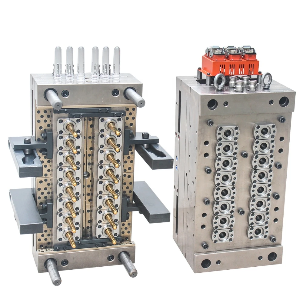 Normal Short Tail 16 Cavity 32mm Neck 8.5g Plastic PET Preform Mold Making For 150 Ton Injection Preform Molding Machine
