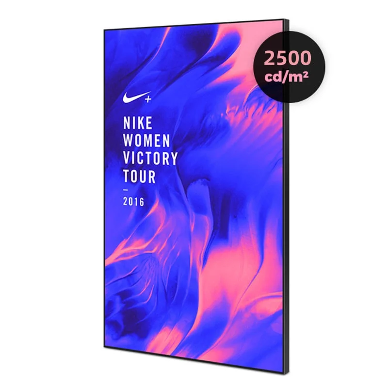 Indoor High Brightness LCD Display Monitor Window Advertising Screen 2500 nits Digital Signage Window Facing Display