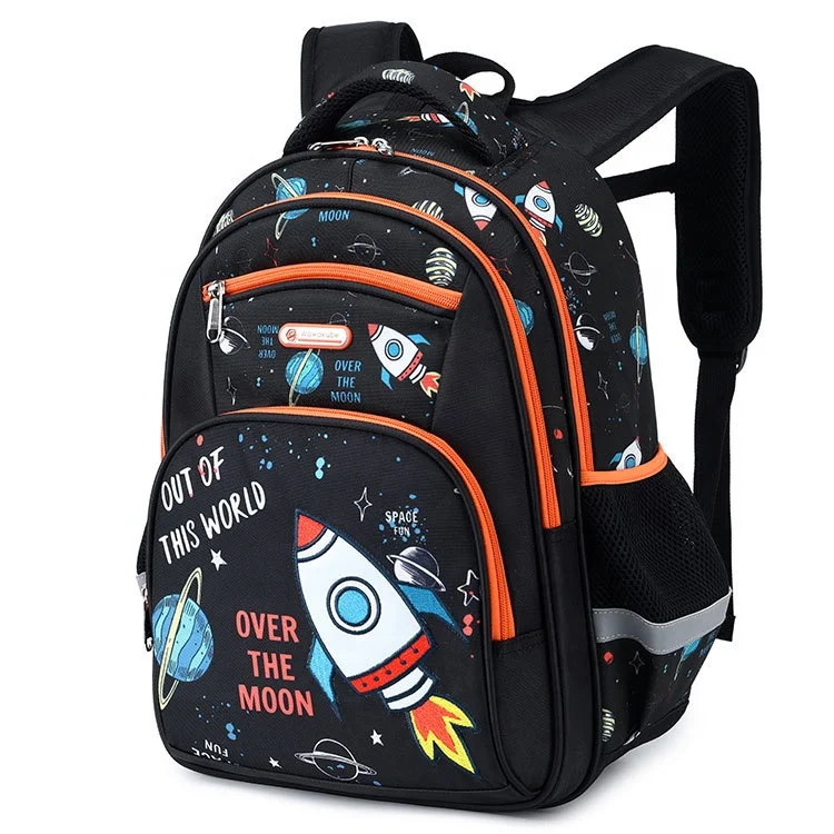 2023 school bags for boys and girls children backpacks polyester space mermaid cartoon backpacks back to school girl bookbags