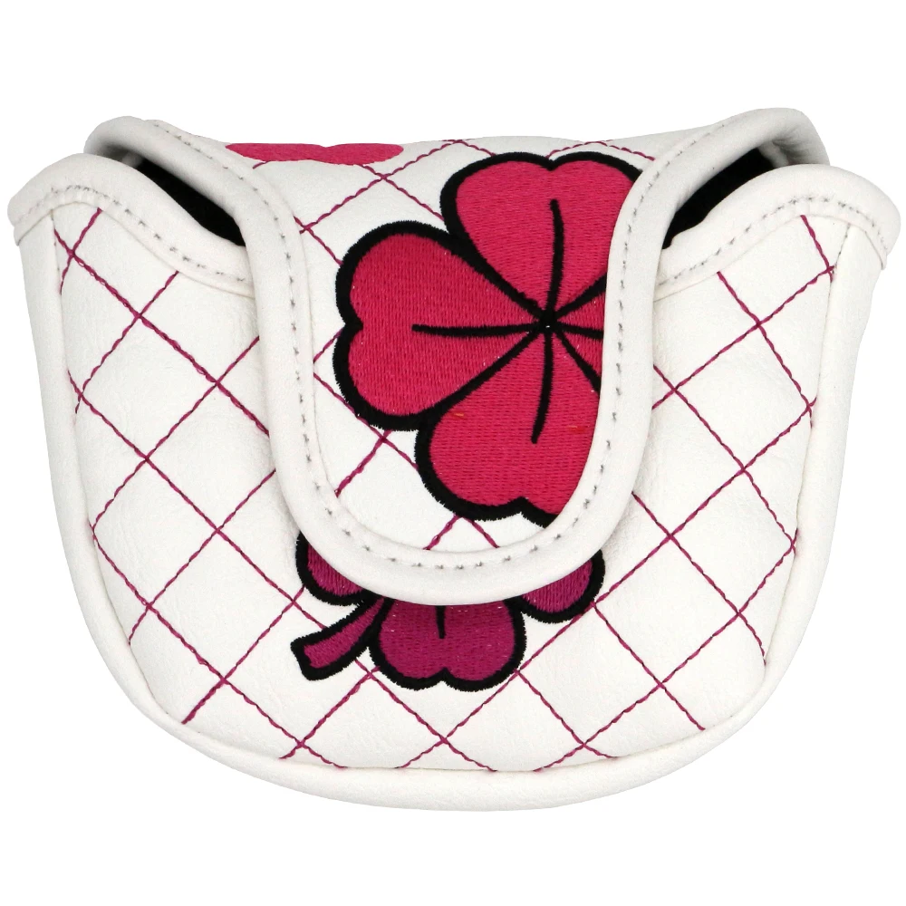 Custom Embroidered Logo Golf Putter Head Cover Headcovers Magnetic Closure Mallet Head Cover