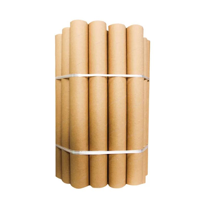 Customized Brown Kraft Mailing Postal Packaging Textile Roll Core Cardboard Paper Tube Factory