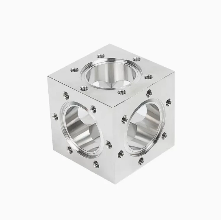 Недавно разработанные продукты прочная нержавеющая сталь SS304 CF Cube curcamer 6-сторонний куб для высоковакуумной камеры