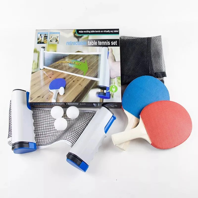 ActEarlier Ping Pong ball portable table tennis net set retractable table tennis net set