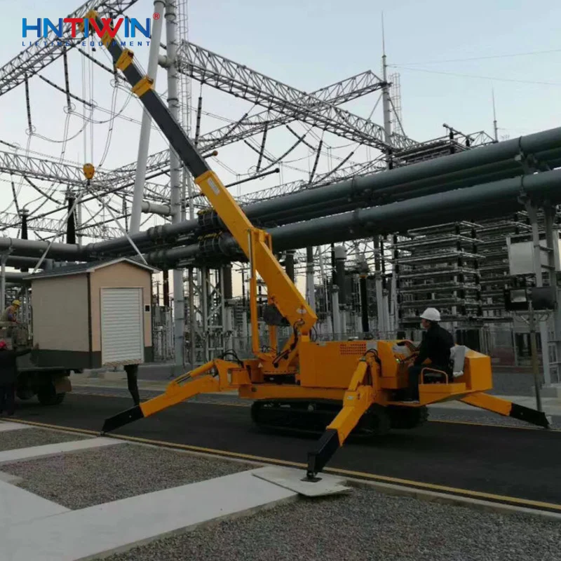 HNTIWIN Factory price 2ton 3ton 5ton simplify small spider crane crawler crane