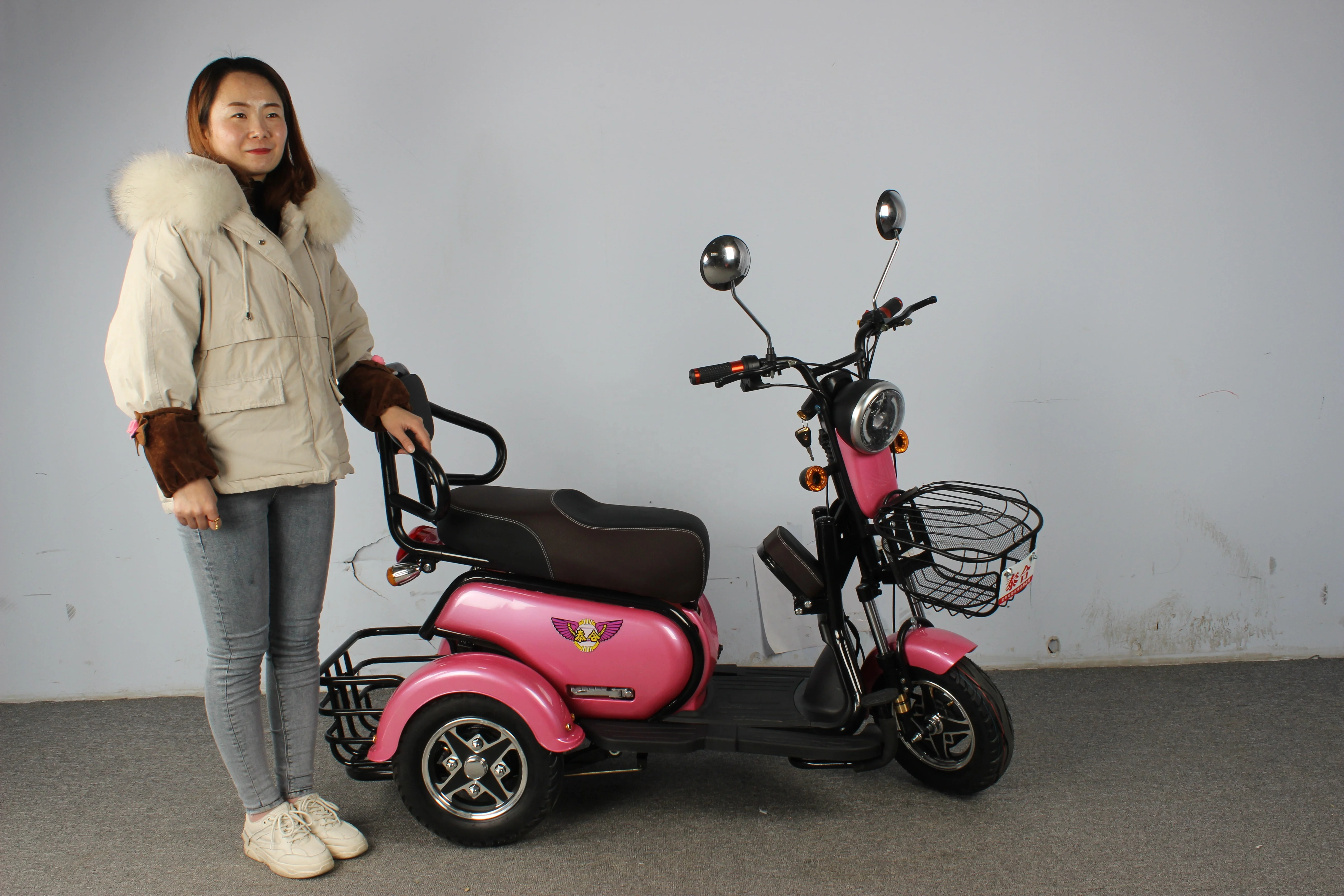 electric passenger tricycle cargo trike with three seats new three wheel adult car fashionable leisure