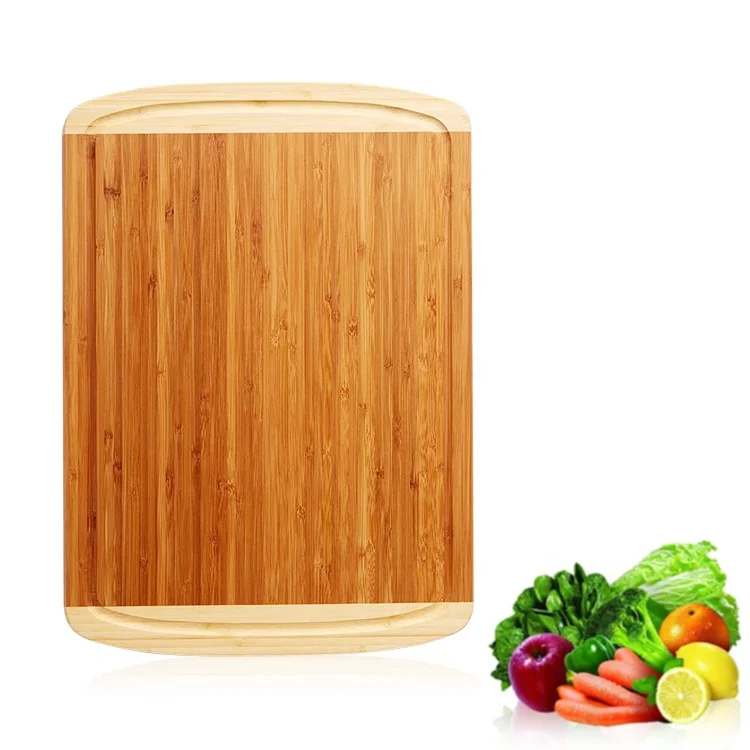 High Quality Wooden Cutting Board Kitchen Bamboo Chopping Board Multifunctional  Wood Butcher Block With Juice Groove