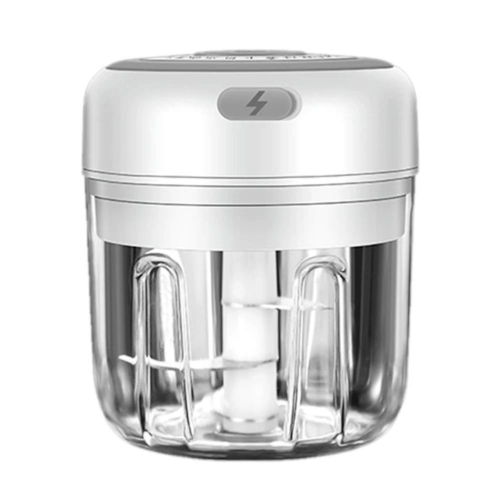 JJ-0001 250ml Wireless Electric Meat Grinder Electric Mini Garlic Crusher Kitchen Mashing Tool