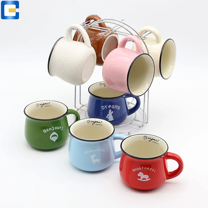 Многоразовые кофейные чашки, индивидуальная 150 мл керамическая кофейная кружка с отличным принтом