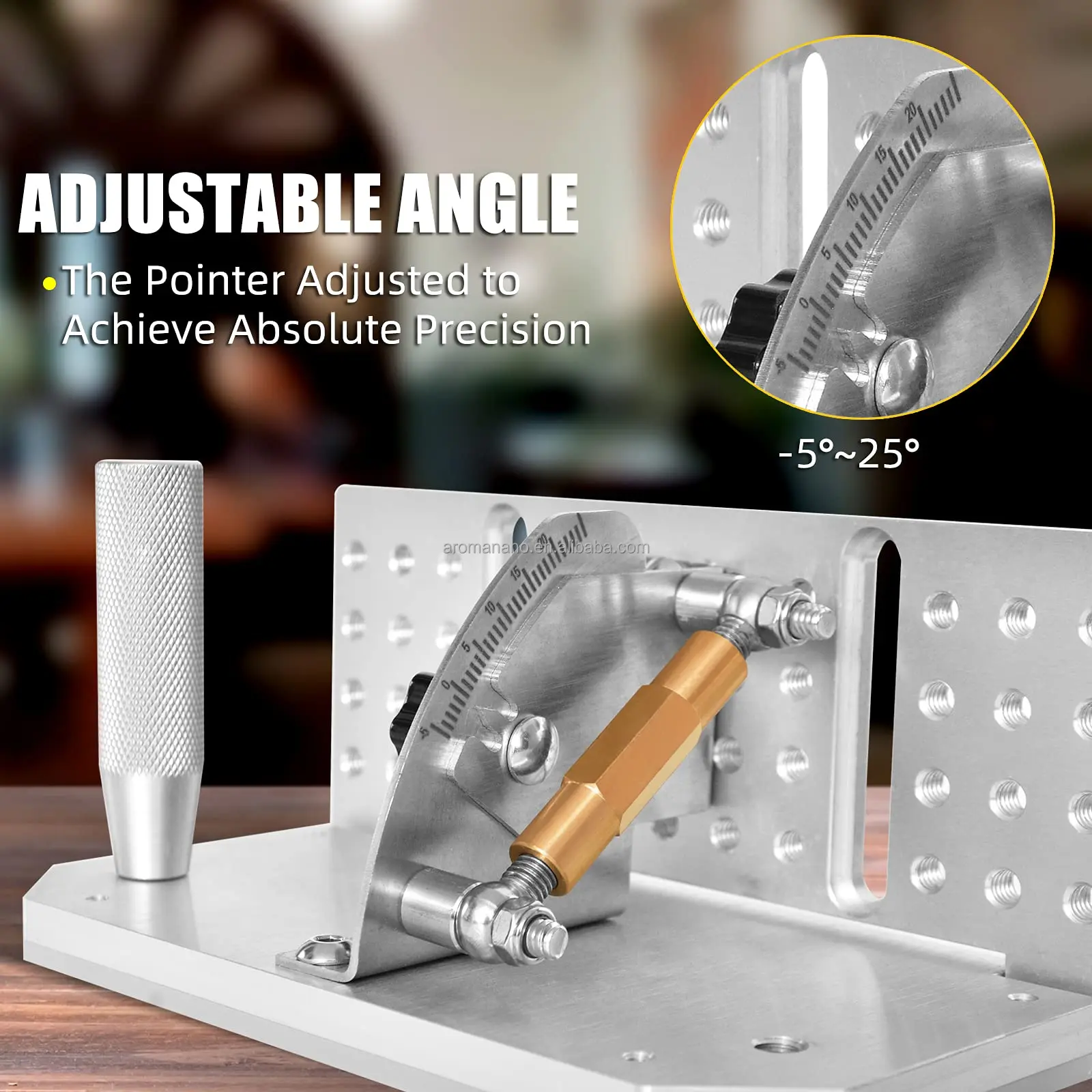 Belt Grinder Knife Jig, Long Sharpening Locator Belt Knife Sharpener Jig with Dual Press Plates, Knife Making Angle Grind Guide