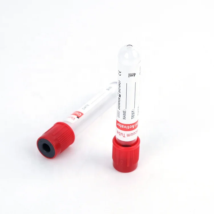 Vet Medical Consumables 5 ml i0 cc 10ml Plastic Vaccum Blood Sample Collection Tube Hospital Clinic Pet Blood Tube
