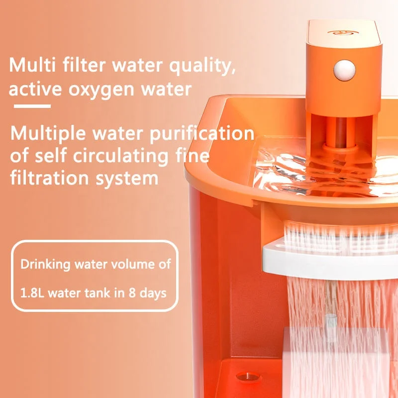 Cheap Smart pet 1.8l Large Capacity Power Saving Safe Energy-saving Wireless Induction Drinking Fountain Pet