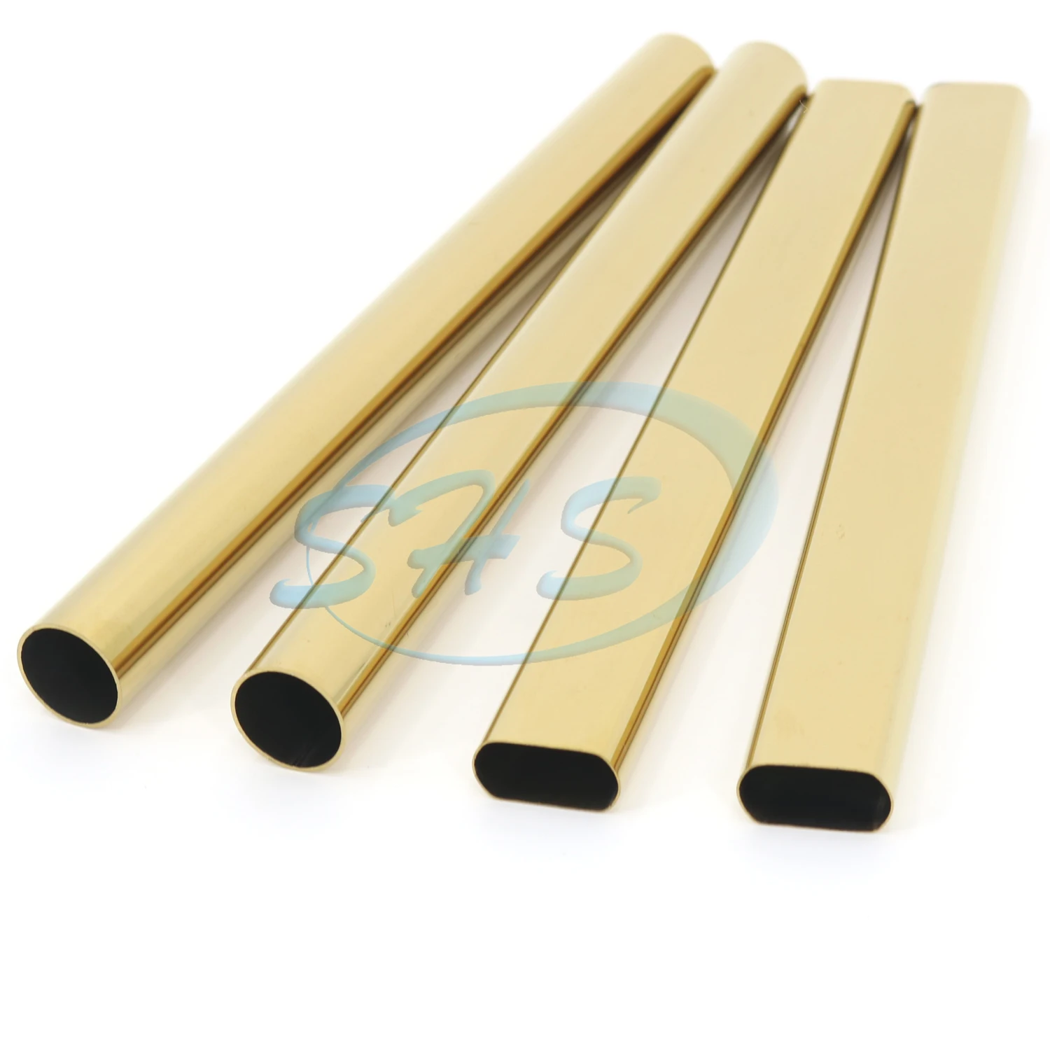TP 201 304 316 stainless steel color pipes with mirror & golden surface PVD plated pipe for table shelf furniture etc