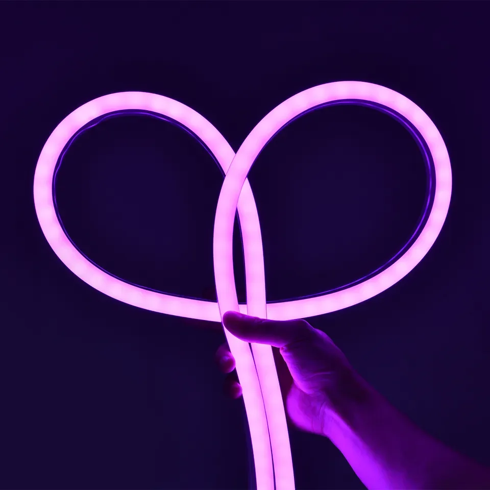 Waterproof Ip67 Ac220v Warm White Flexible Led Neon Strip Lights 2835 Smd Led Neon Flex Rope Light