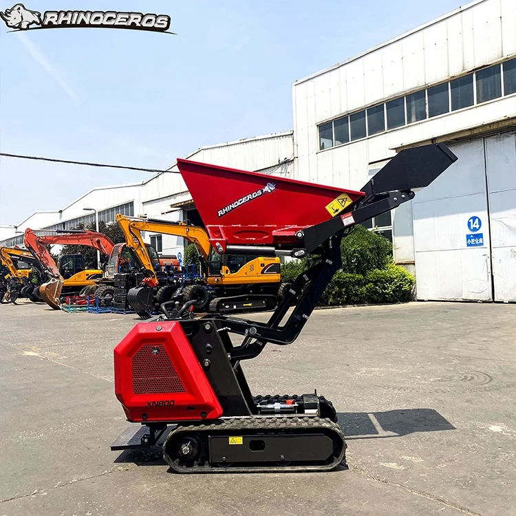 Truck dumper of XN800 self loading dumper Rhinoceros 800kgs mini rubber small dumper new used