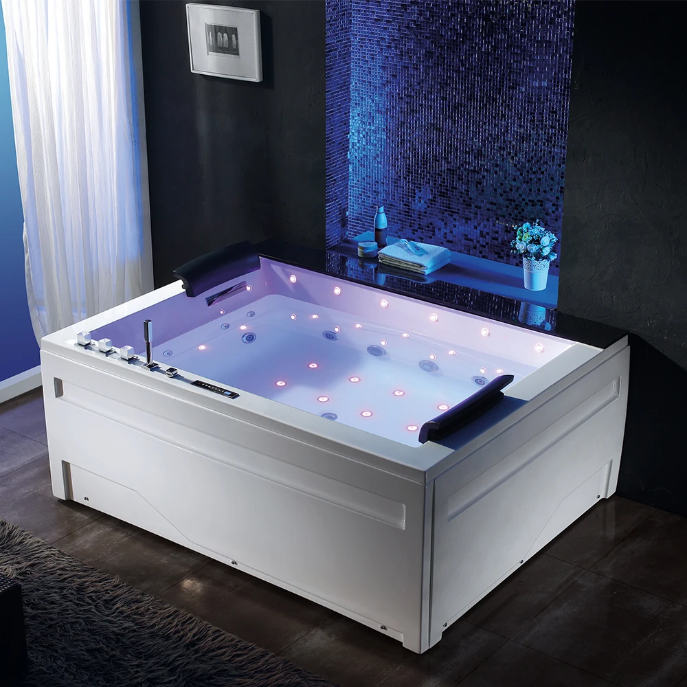 custom fiberglass japan sexy massage waterfall bath 2 person bathroom tub bathtub with headrest