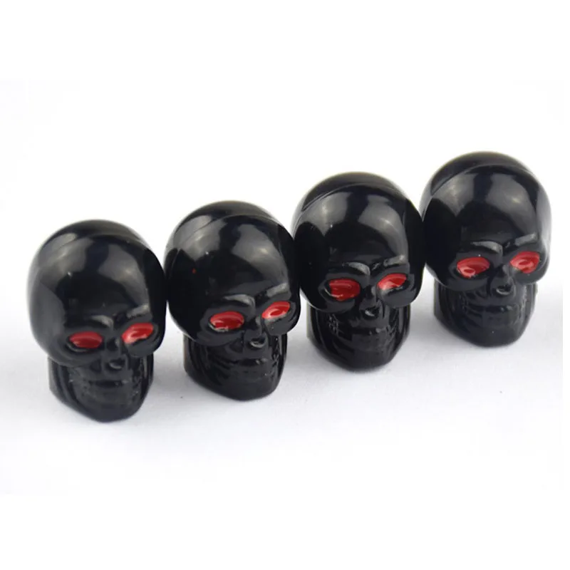 Custom Accessories Chrome Skull Style Valve Cap