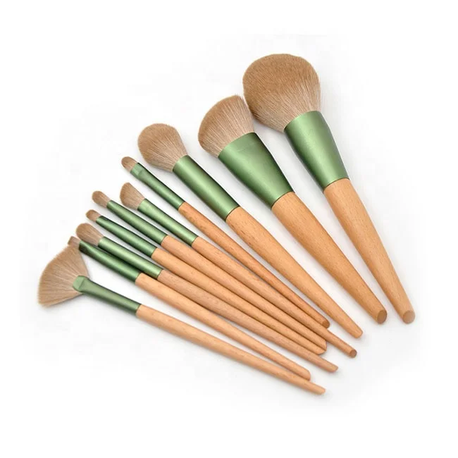 
10pcs Makeup Eye Brush Set Synthetic Packing Barrel Professional Makeup Brush Set 