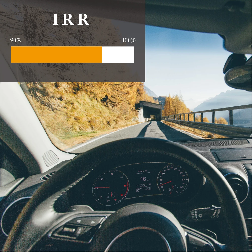 1.52*30m High Infrared Rejection IR  Heat Resistant Nano Ceramic Auto Automotive Window Solar Film Car Glass Tint