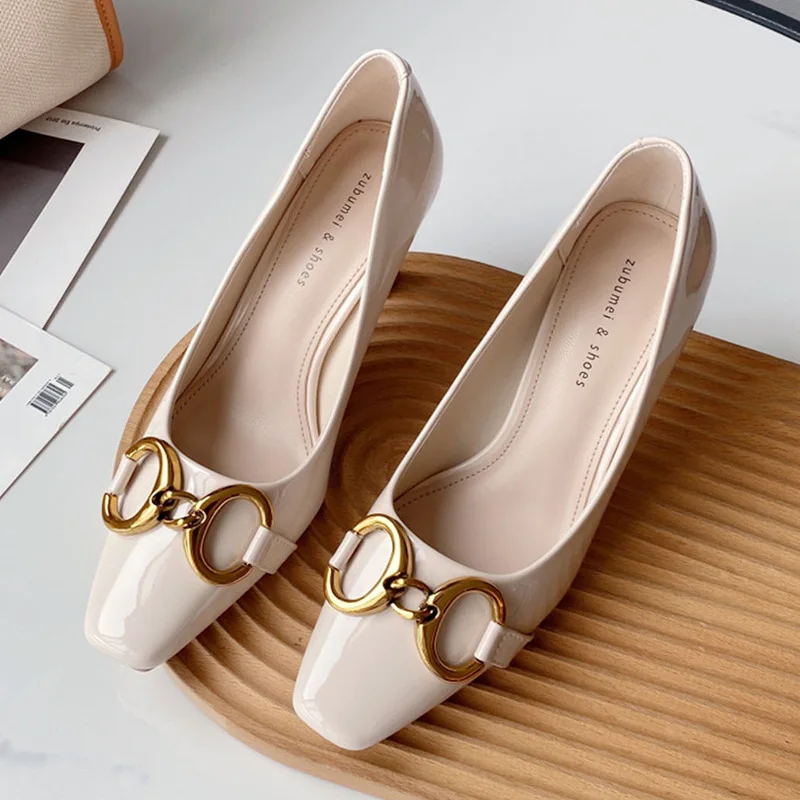 2021 Women Pumps Fashion Thin Low Heels Sandals Shoes For Woman Shallow Pointed Toe Heel office Shoes Female Elegant Pumps Shoes