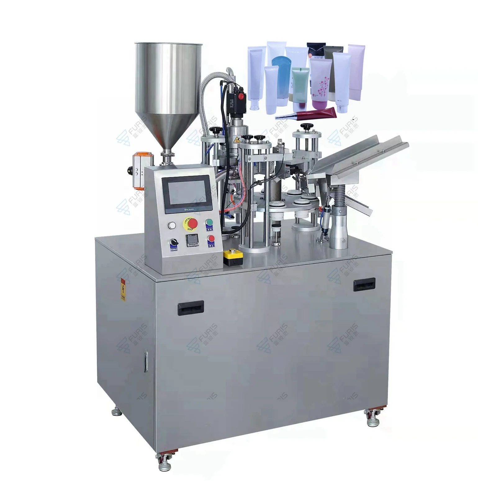 China semi full fully automatic high speed ointment plastic aluminum soft tube filling and sealing machine manufacturer for sale