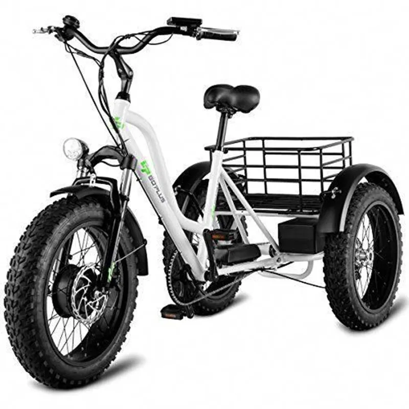 uwant Stock In LA Warehouse USA Urban Tricycle For Adult Red Cargo Electric Tricycle For Elderly 350W Mobility Trike For The Eld