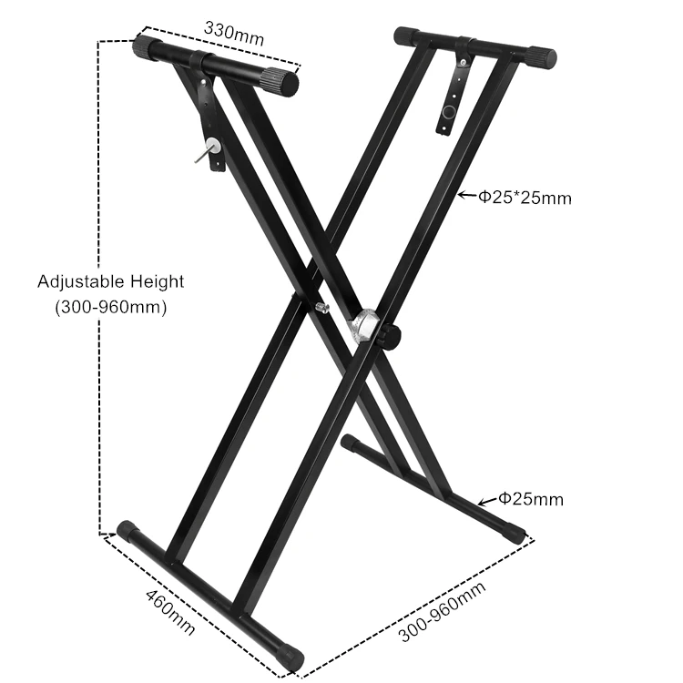 Профессиональная регулируемая алюминиевая подставка для клавиатуры