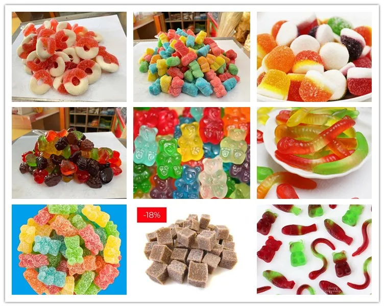 Small Jelly Fudge Gummy Bear Candy Making machine Candy Depositor Production Line