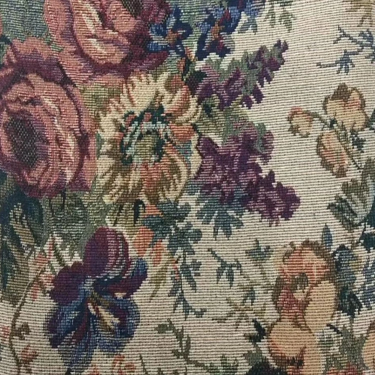 Large factories make high quality floral jacquard fabric satin jacquard dress fabric