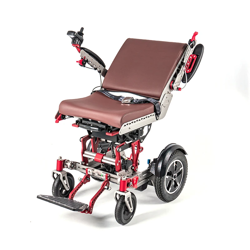 Multifunction Mechanical Folding Lifting Mobility Powerful Electric Power Lift Up Seat Wheelchair