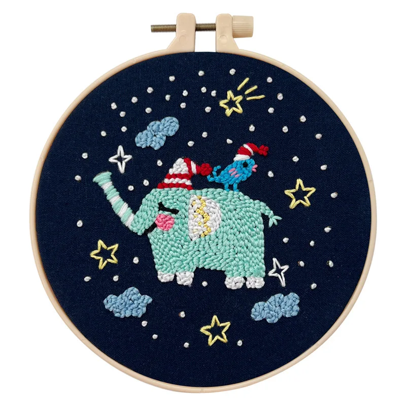 Good Night Swan Punch Needle Kits,Punch Needle Set,Punch Needle Kit Beginner With Punch Needle,Yarn,Printed Pattern,Instructions