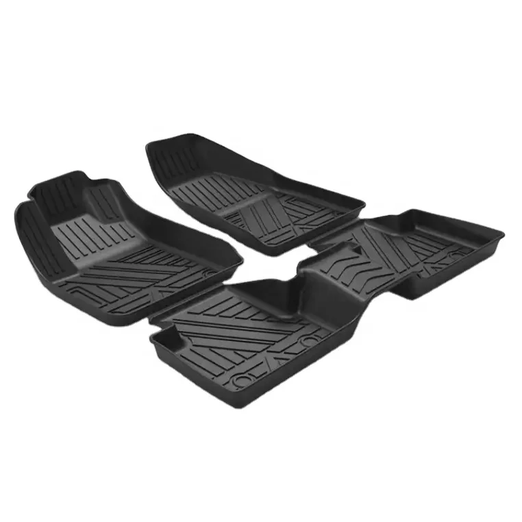 Universal custom 3 piece non slip Business Design Style 	All Season car accessories 3D TPE Car floor Mats