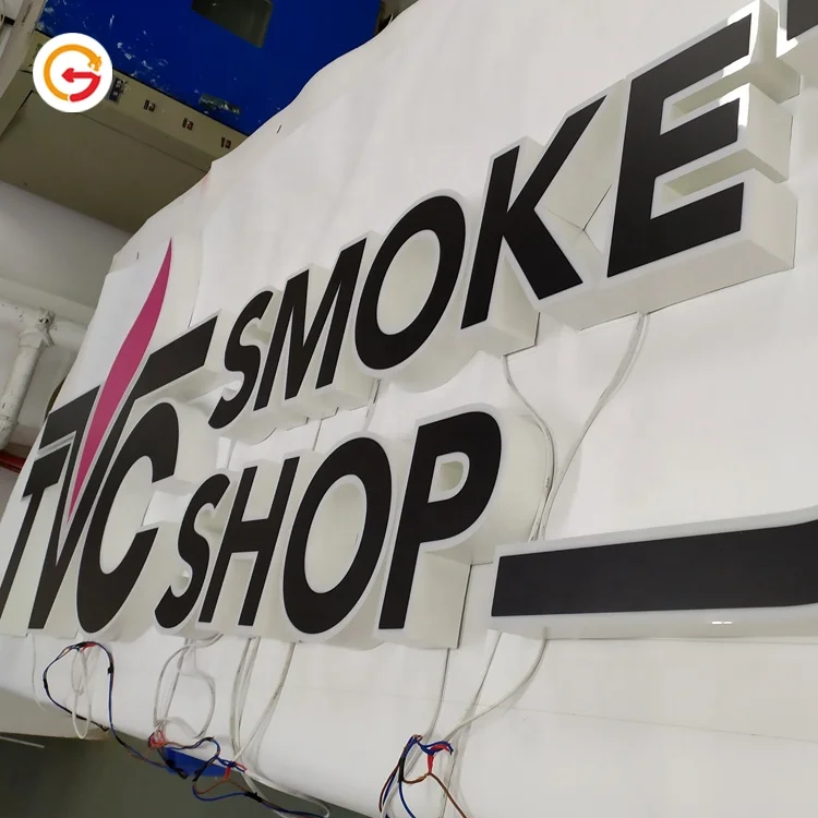 JAGUARSIGN Manufacturer Custom Bright Logo Letreros Led Exterior Doosletter Illuminated Shop Sign